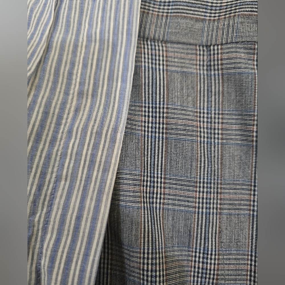 NWT Dries Van Noten Plaid Wool Trousers W/ Cotton Skirting Avante Guard 36 US 4 - Picture 9 of 11